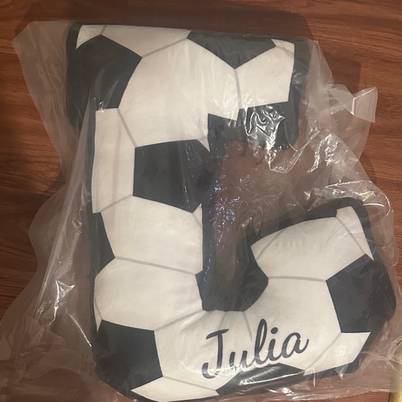 Other - Soccer Ball Letter J Pillow